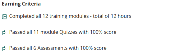 Credly - API Penetration Testing Course - Earning Criteria